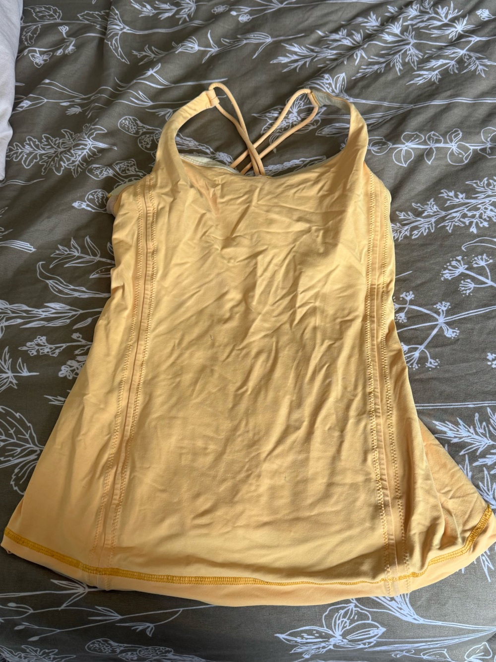 Lululemon Yellow Activewear Tank Top